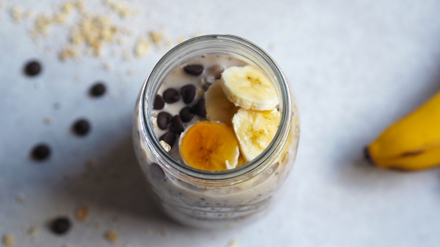 Banana & Chocolate Chip Overnight Oats