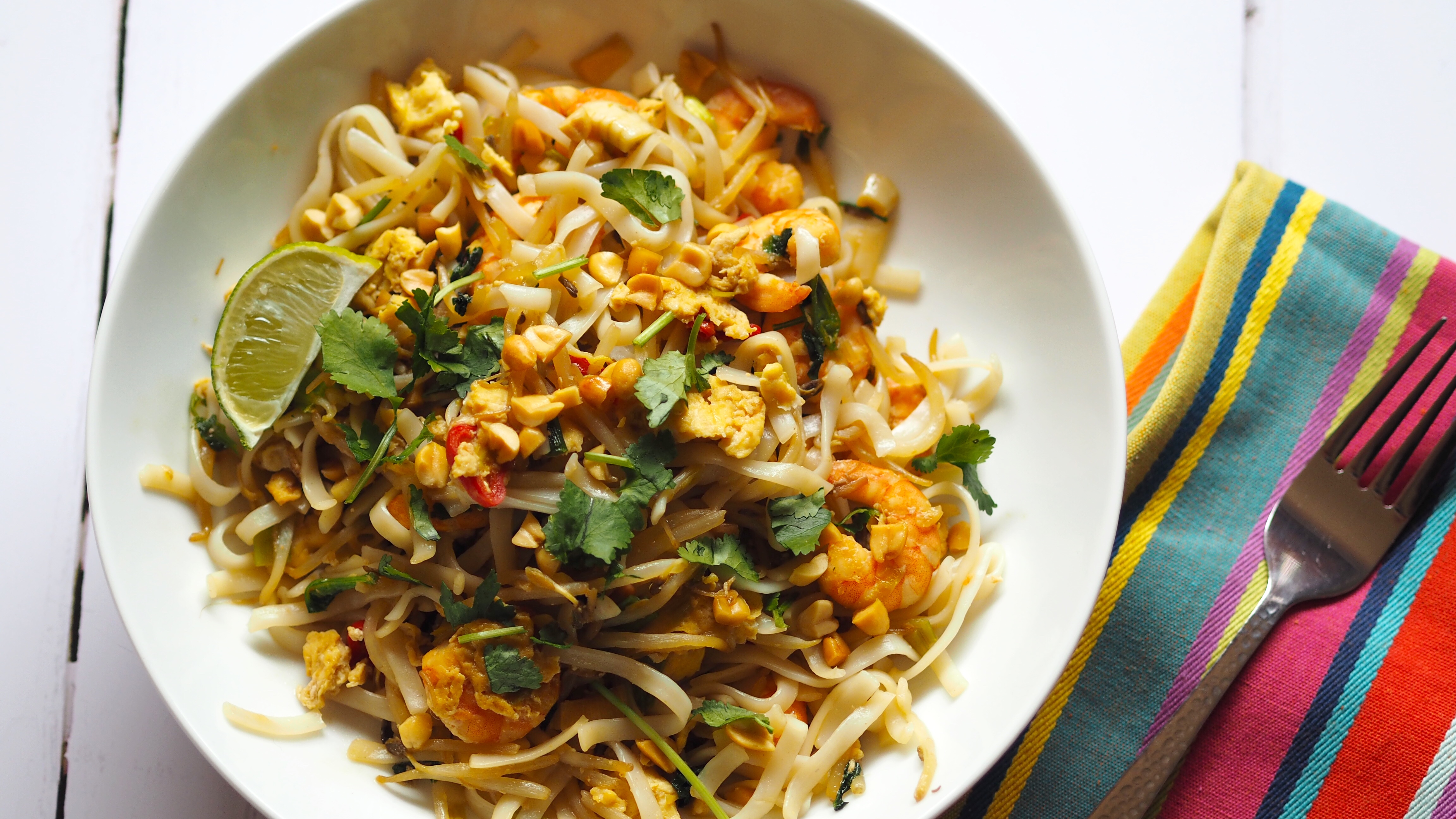 Gluten free prawn pad Thai