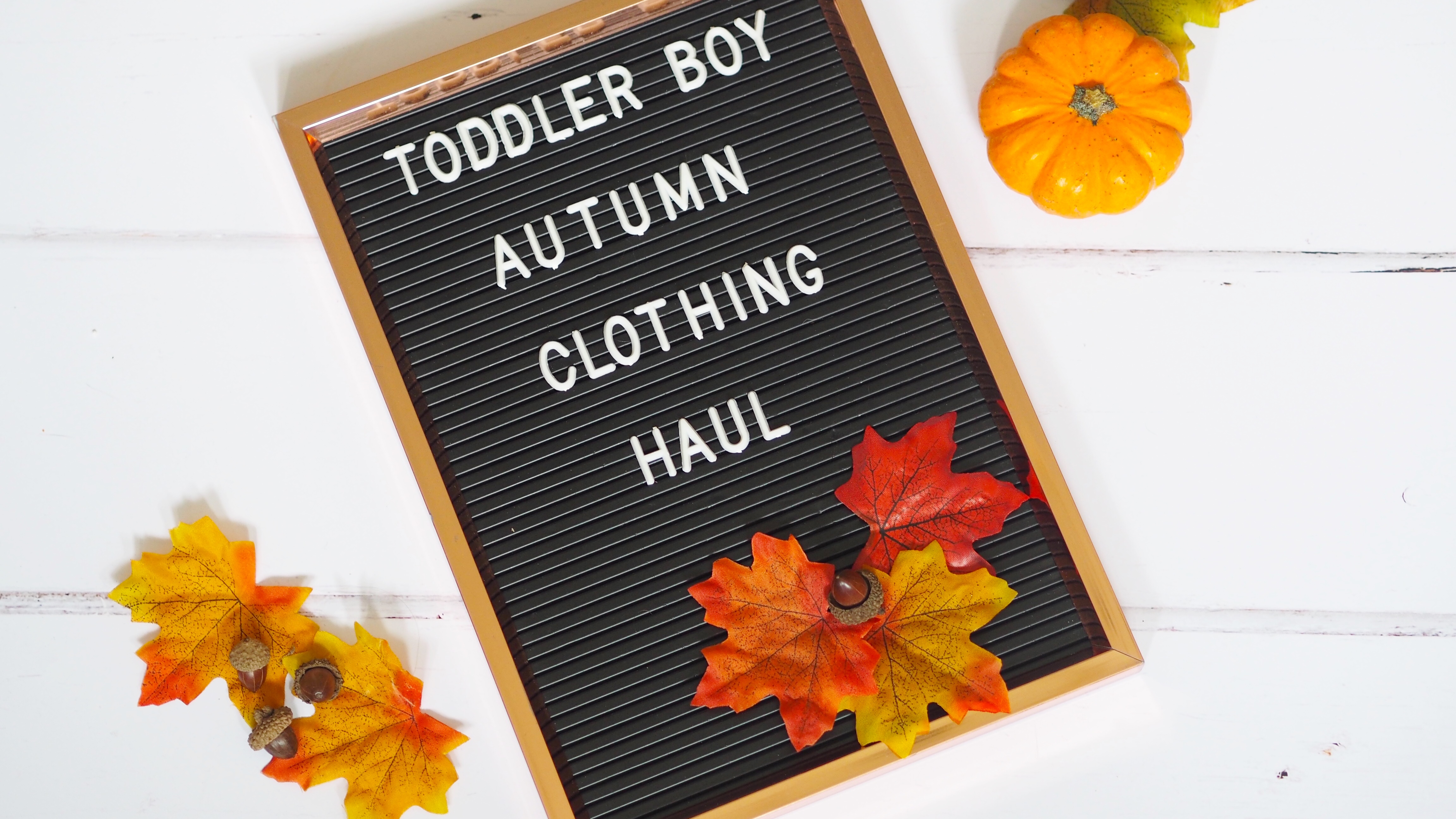Toddler Boy Autumn Clothing Haul