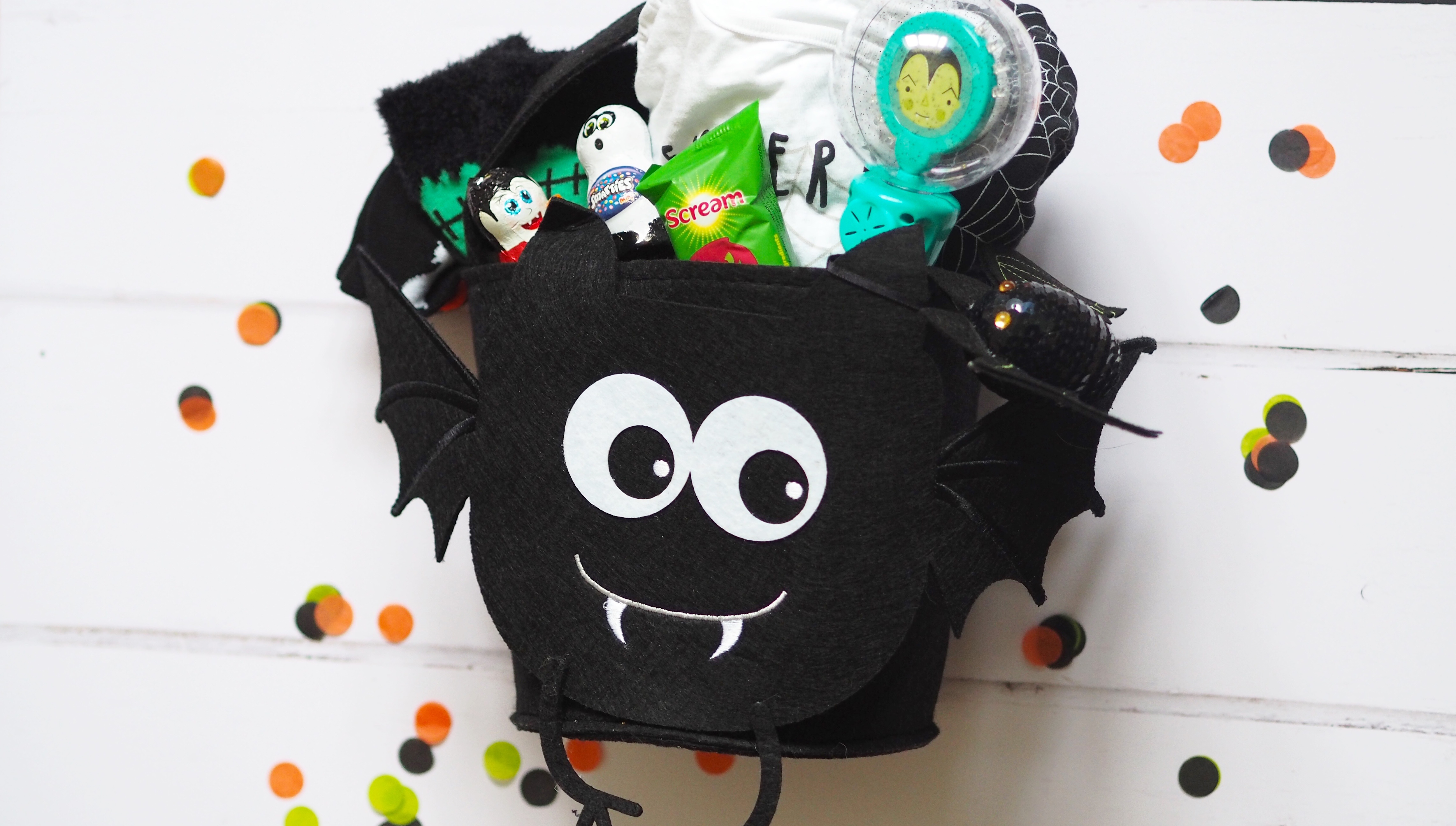 Toddler’s Halloween Basket | Let your toddler celebrate Halloween with some spooky tricks and treats
